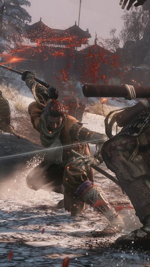 Sekiro: Shadows Die Twice combat scene