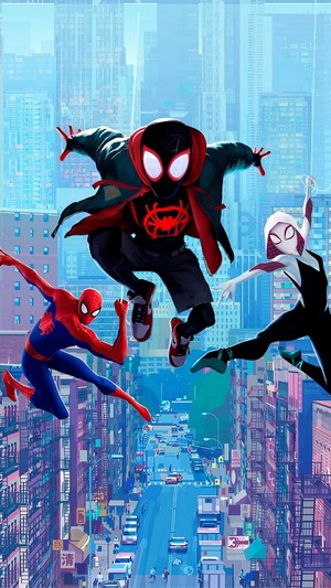 Miles Morales Spider-Gwen Peter Parker Spider-Man Into theSpider-Verse