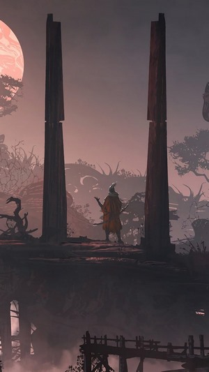 Sekiro: Shadows Die Twice character in a desolate landscape