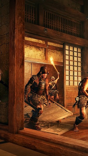 Warriors in traditional Japanese armor in Sekiro: Shadows Die Twice