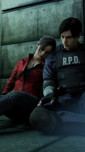 Claire Redfield and Leon S. Kennedy from Resident Evil 2