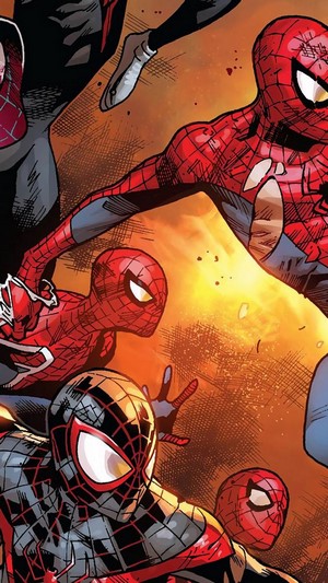 Spider-Man characters in comic art