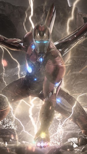 Iron Man with Infinity Stones from Avengers: Endgame