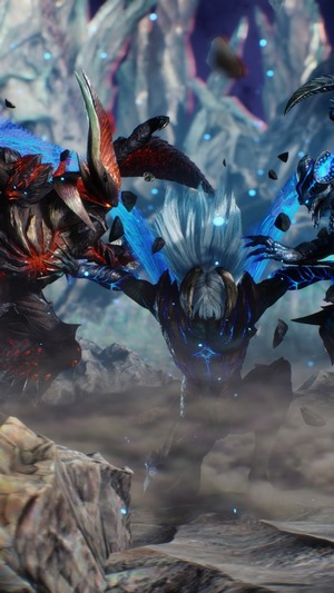 Nero and demons from Devil May Cry 5