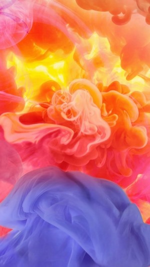Abstract colorful smoke and ink in water