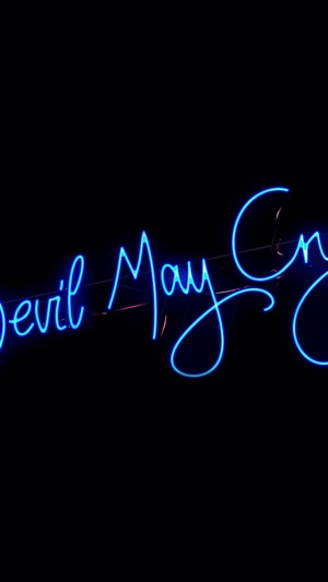 Devil May Cry neon sign
