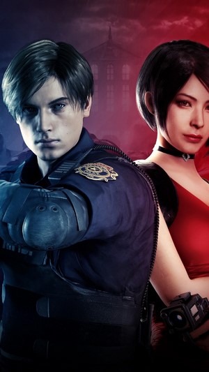 Leon S. Kennedy and Ada Wong from Resident Evil 2