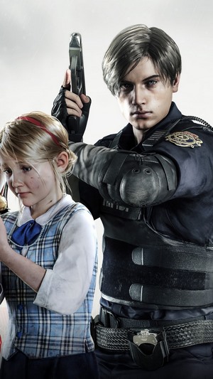 Leon S. Kennedy and Sherry Birkin from Resident Evil 2