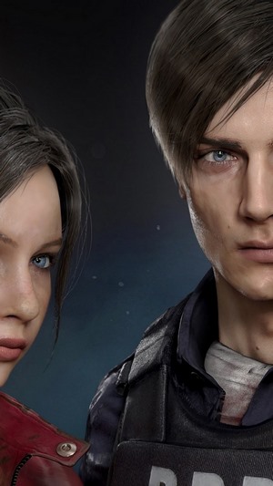 Claire Redfield and Leon S. Kennedy from Resident Evil 2