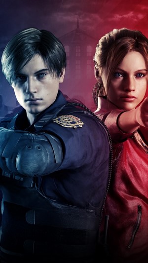 Leon S. Kennedy and Claire Redfield from Resident Evil 2