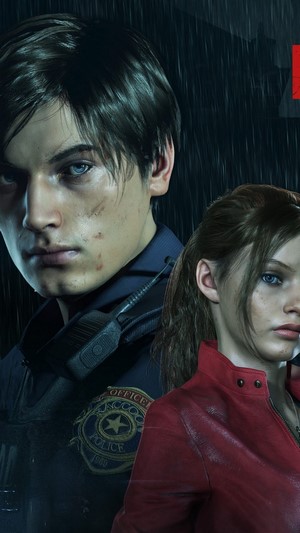 Leon S. Kennedy and Claire Redfield from Resident Evil 2