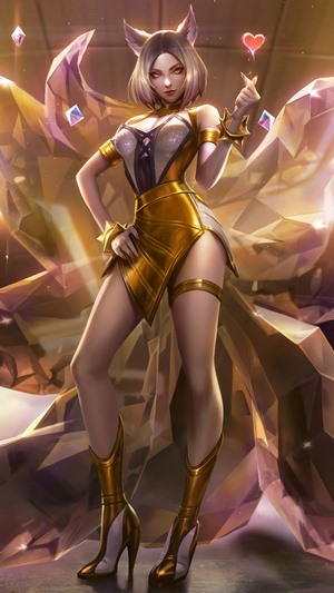 Ahri K/DA Prestige Edition Splash Art LoL