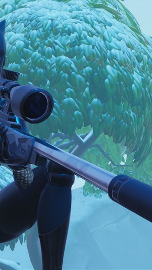 Lynx from Fortnite Battle Royale with a sniper rifle