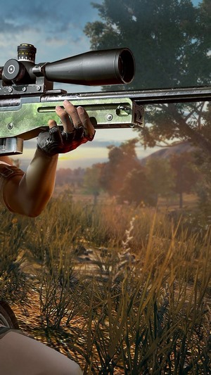 Girl with Sniper Rifle in PlayerUnknown's Battlegrounds