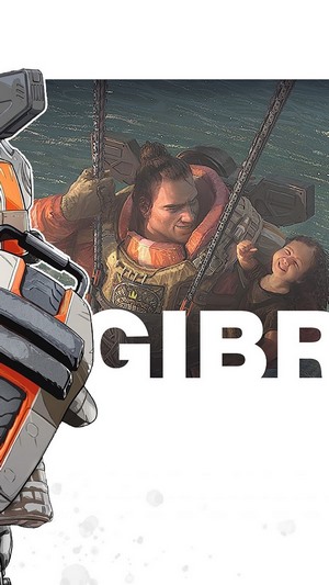 Gibraltar from Apex Legends with a child