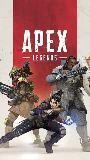 Apex Legends characters Bloodhound, Gibraltar, and Wraith