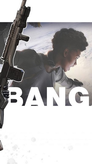 Bangalore from Apex Legends in space