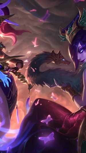 Lunar Wraith Morgana and Caitlyn from League of Legends