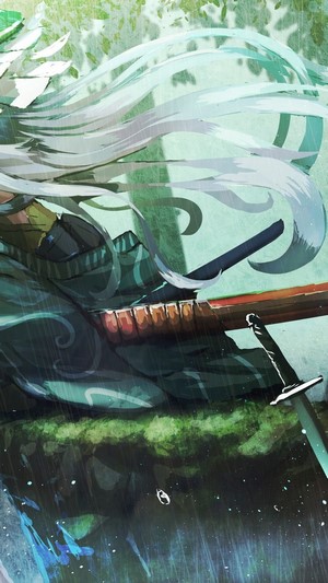 Anime Samurai Girl with Katana