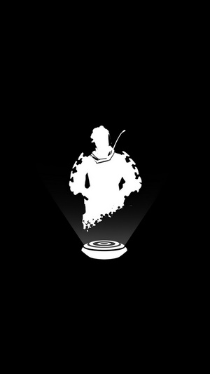 Mirage from Apex Legends minimalist silhouette