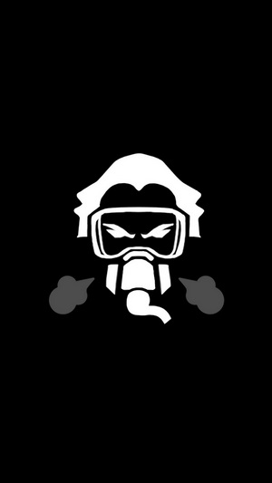 Caustic from Apex Legends minimalist icon