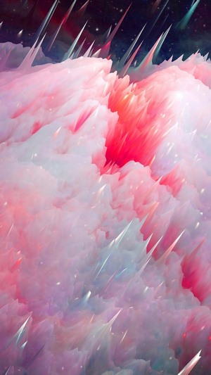 Abstract colorful explosion in space