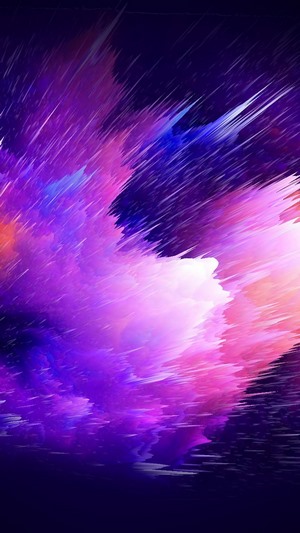 Abstract colorful explosion of purple and pink clouds