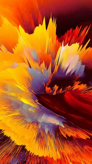 Abstract explosion of color