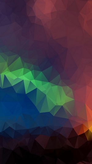 Abstract Polygon Art with Gradient Colors