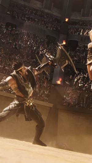 Draven from League of Legends in an arena