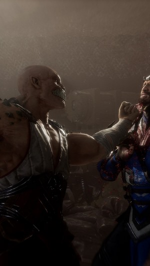 Baraka fighting Sub-Zero in Mortal Kombat 11