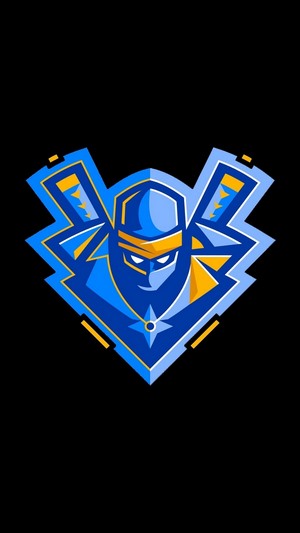 Ninja logo with crossed swords
