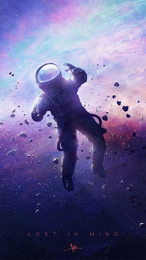 Astronaut Floating Space