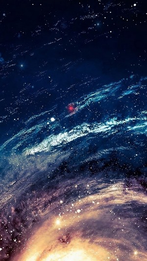 Galaxy and stars in deep space