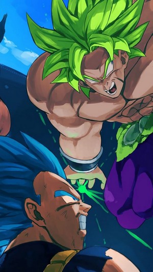 Vegeta and Broly from Dragon Ball Super