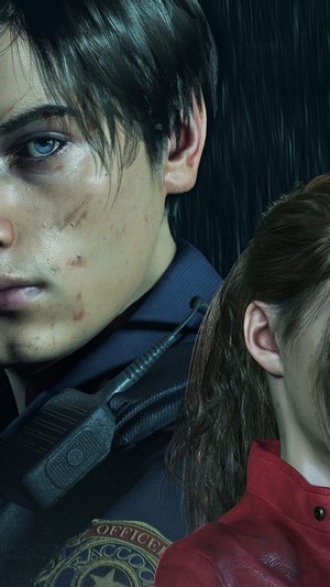 Leon S. Kennedy and Claire Redfield from Resident Evil 2