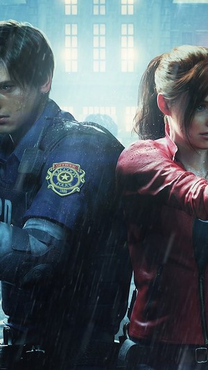 Leon S. Kennedy and Claire Redfield from Resident Evil 2