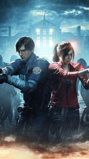 Leon S. Kennedy and Claire Redfield from Resident Evil 2