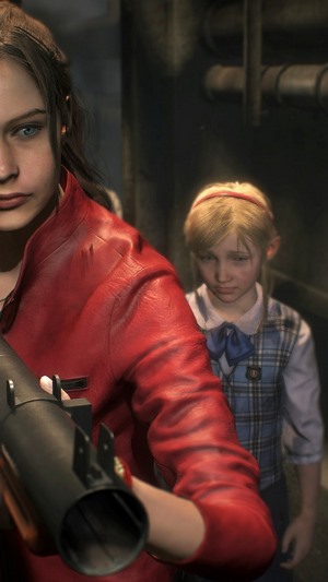 Claire Redfield and Sherry Birkin from Resident Evil 2