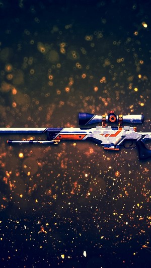 AWP Asiimov skin from CS:GO