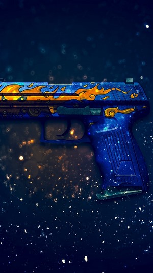 P2000 Fire Elemental skin from CS:GO