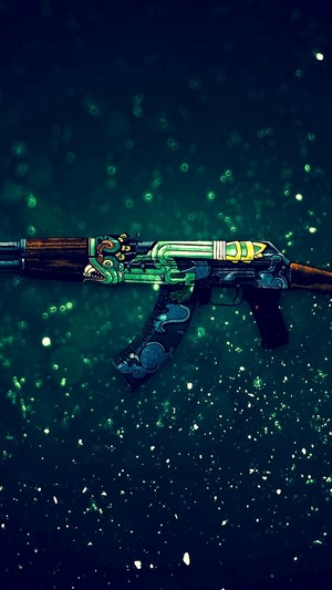 AK-47 Fire Serpent skin from CS:GO