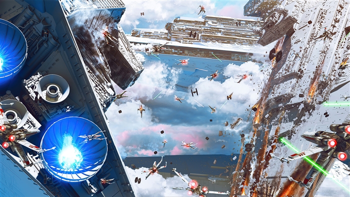 Star Wars Battle of Starships 4K