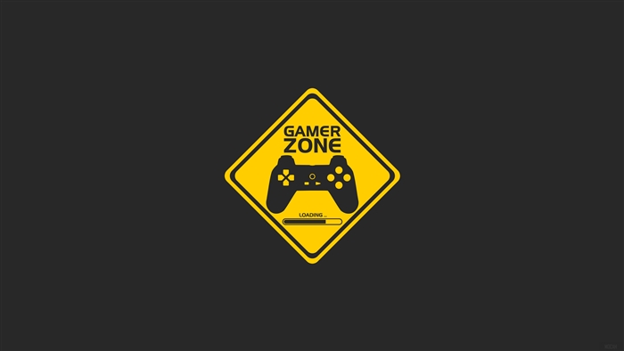 Gamer Zone Warning Sign with Controller