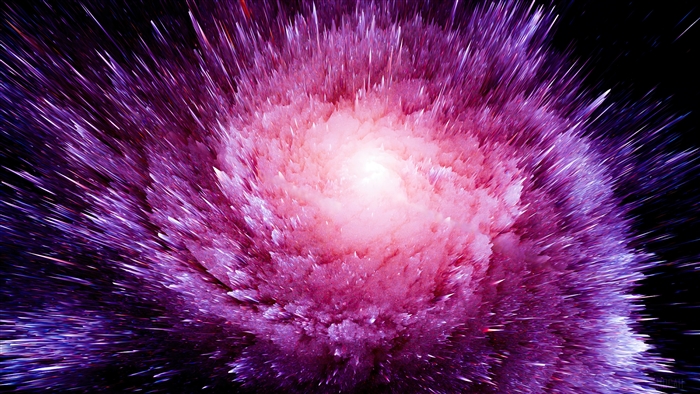 Digital Art Space Cosmic Explosion 4K