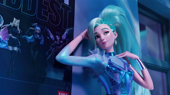 Seraphine from League of Legends 4K Artwork