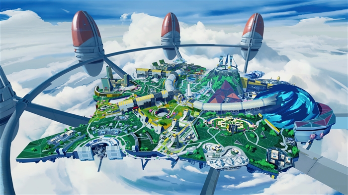 Olympus map from Apex Legends Season 7 4K