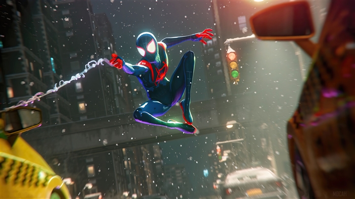 Miles Morales from Marvel's Spider-Man in Into the Spider-Verse suit