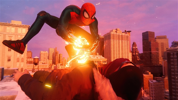 Spider-Man using Venom Strike in Marvel's Spider-Man: Miles Morales 4K