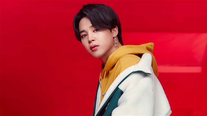 Jimin from BTS in Yellow Hoodie 4K
